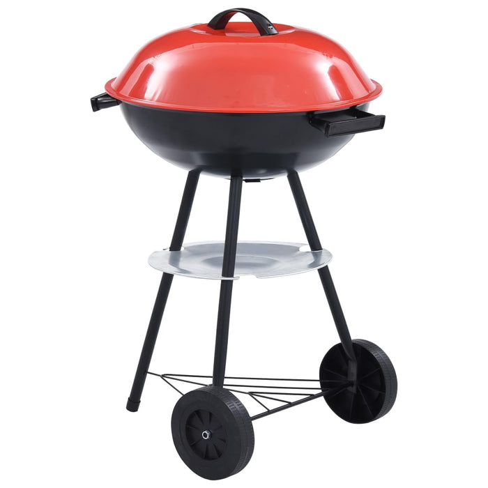 VXL Portable charcoal barbecue with wheels XXL 44 cm