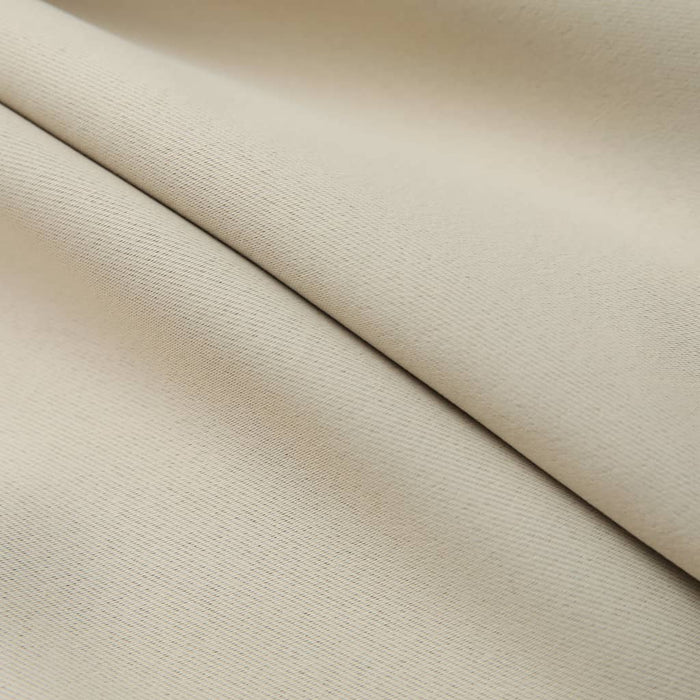 Maison Exclusive Cortina opaca con ganchos beige 290x245 cm