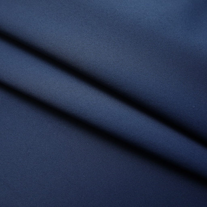 VXL Blackout Curtains With Hooks 2 Pieces Blue 140X175 Cm