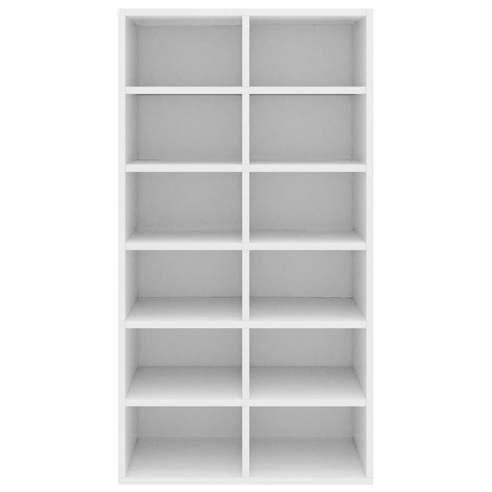 VXL White chipboard shoe cabinet 54x34x100 cm
