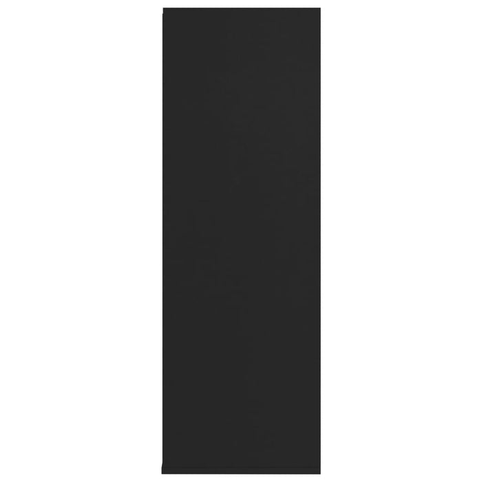 VXL Mueble zapatero de aglomerado negro 54x34x100 cm