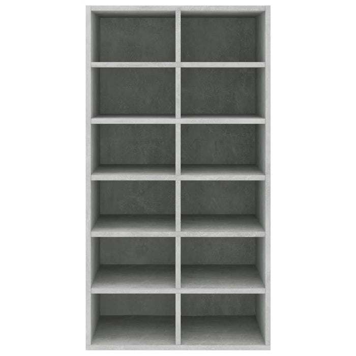 VXL Concrete gray chipboard shoe cabinet 54x34x100 cm