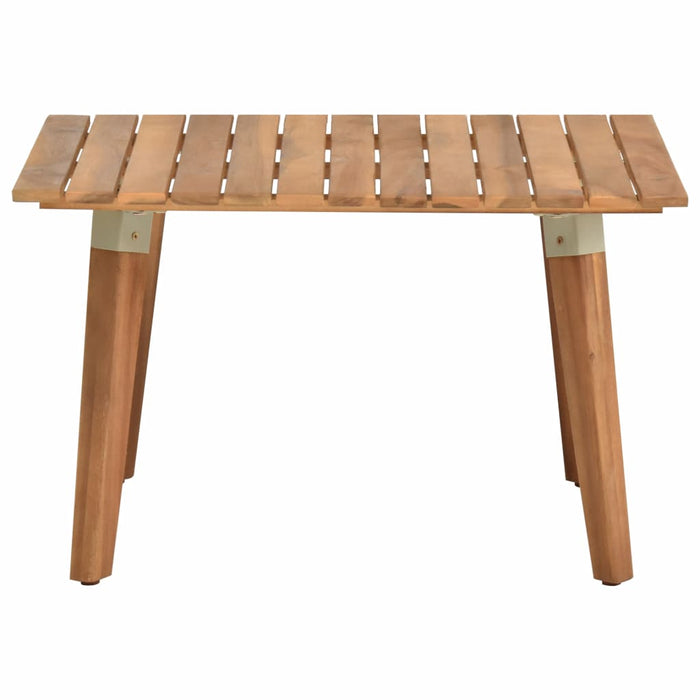 VXL Garden Coffee Table Solid Acacia Wood 60X60X36 Cm