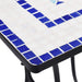VXL Mesa De Mosaico Para Cafetería Cerámica Azul Y Blanco 60 Cm 5 a 7 Días VXL 