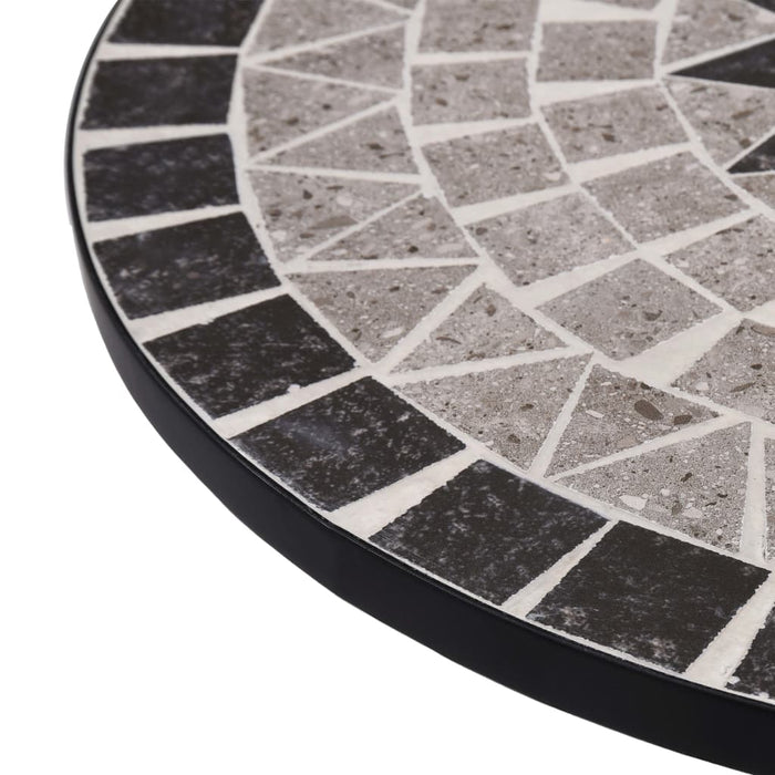 VXL Gray Ceramic Mosaic Bistro Table 61 cm