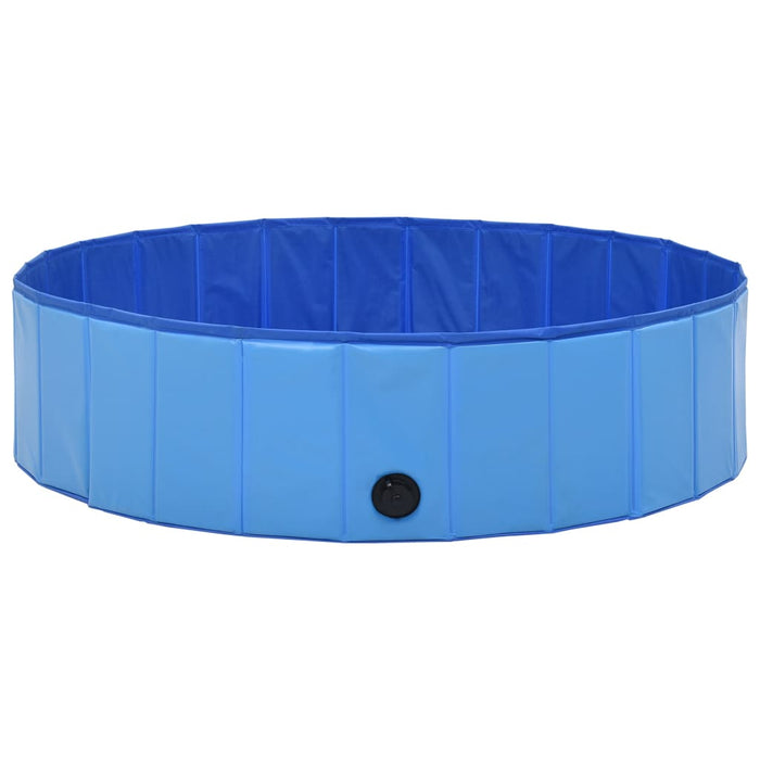 VXL Folding dog pool PVC blue 120x30 cm