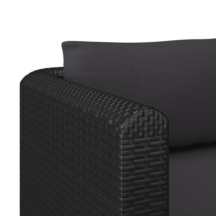 VXL Armchair With Black Synthetic Rattan Cushions
