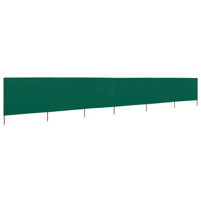 VXL 6-Panel Beach Windbreak Green Fabric 800X160 Cm