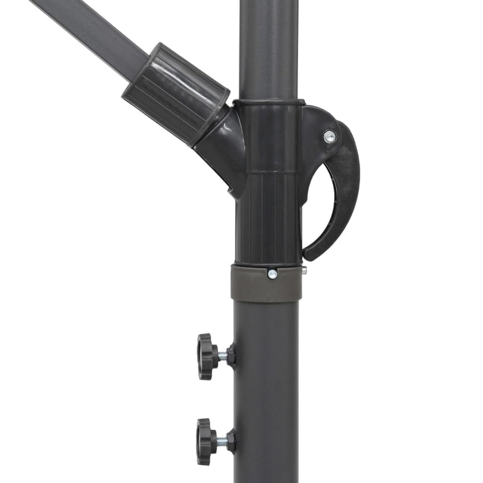 VXL Hanging Umbrella with Black Aluminum Pole 3 M