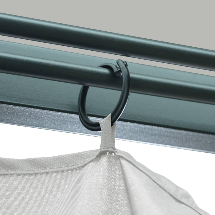 VXL Gazebo With Cream Aluminum Curtain 300X300 Cm