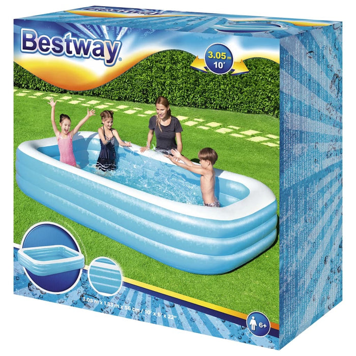 VXL Piscina Inflable 305X183X56 Cm