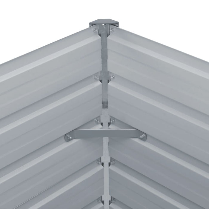 VXL Jardinera elevada acero galvanizado gris antracita 160x80x45 cm