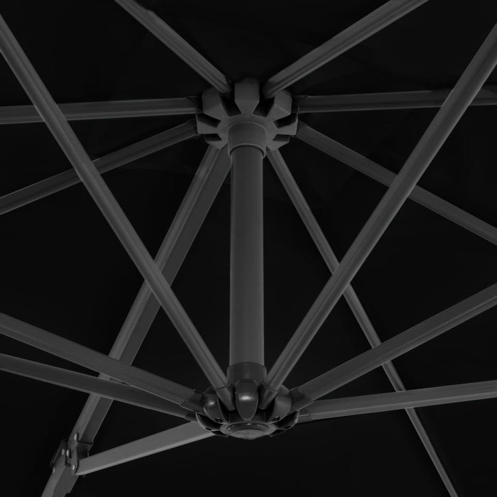 VXL Cantilever Umbrella With Black Aluminum Pole 250X250 Cm