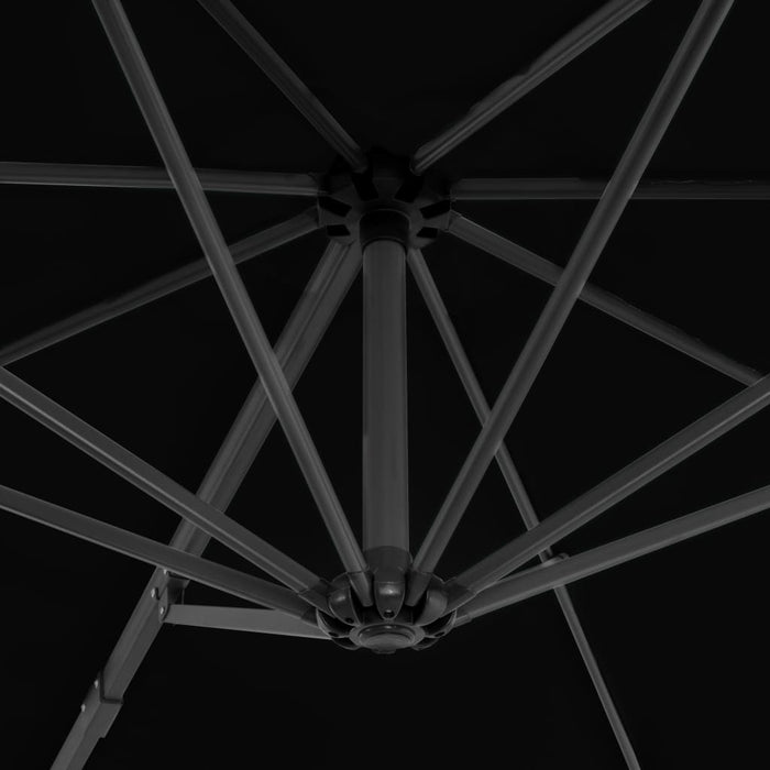 VXL Cantilever Umbrella With Black Aluminum Pole 300 Cm