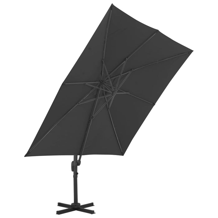 VXL Cantilever Umbrella With Black Aluminum Pole 3X3 M