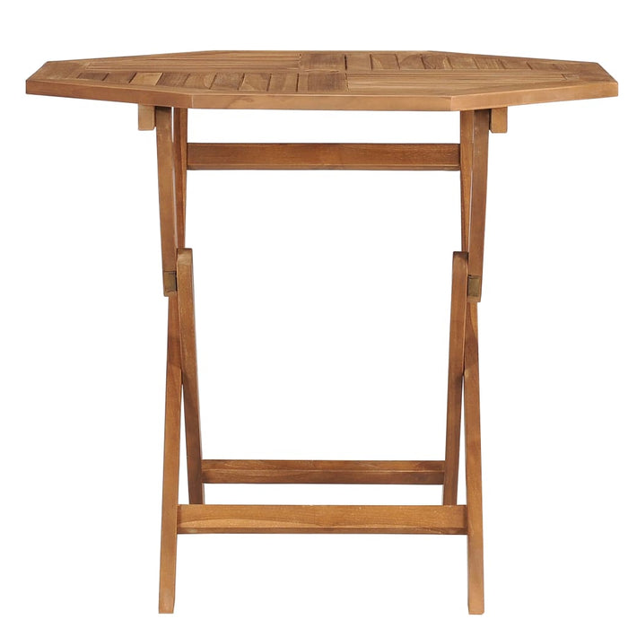 VXL Folding Garden Table Solid Teak Wood 85X85X76 Cm