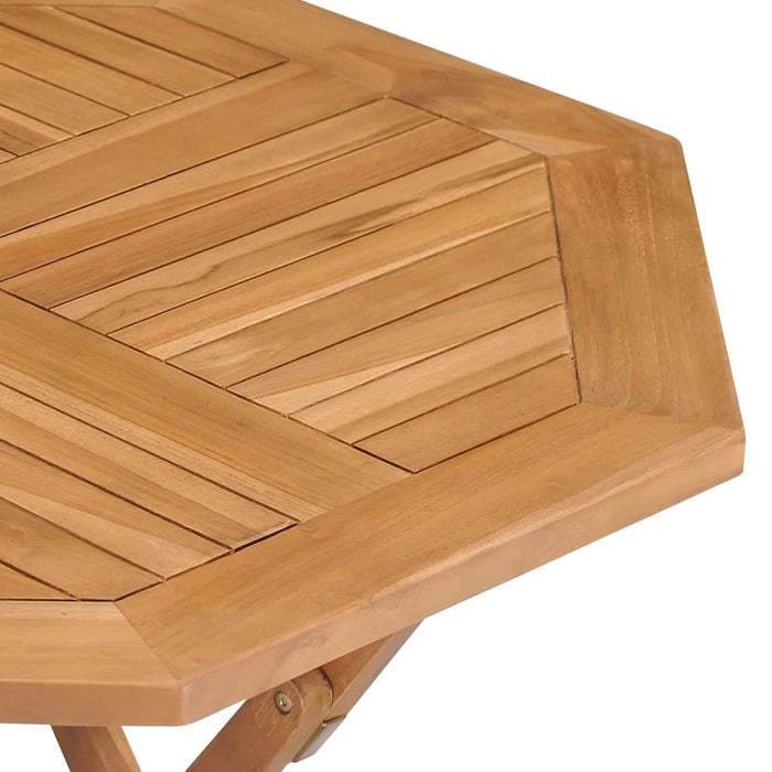 VXL Folding Garden Table Solid Teak Wood 85X85X76 Cm