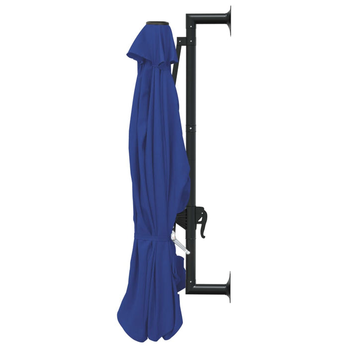 VXL Wall Umbrella with Metal Pole Blue 300 Cm