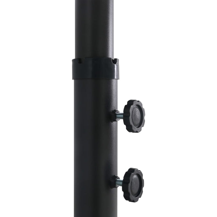 VXL Garden Umbrella with Black Aluminum Pole 460X270 Cm