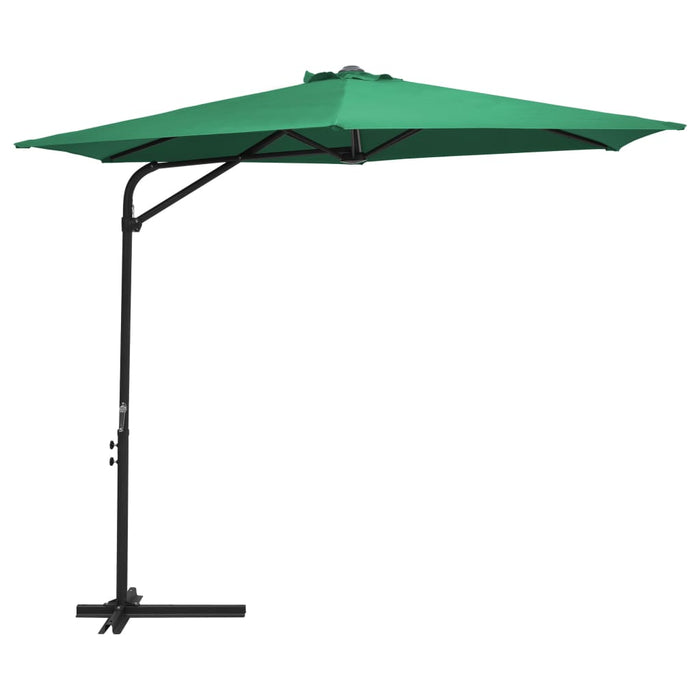 VXL Garden Umbrella with Steel Pole 300 Cm Green