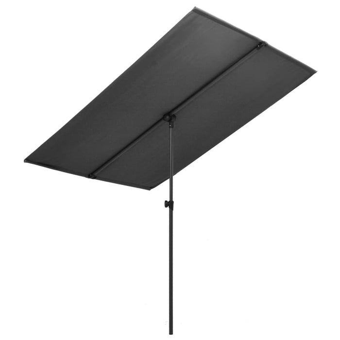 VXL Garden Umbrella Aluminum Pole Anthracite Gray 180X130 Cm