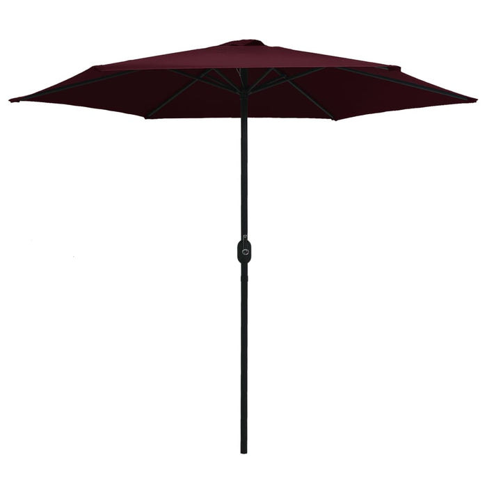 VXL Garden Umbrella with Aluminum Pole Burgundy Red 270X246Cm