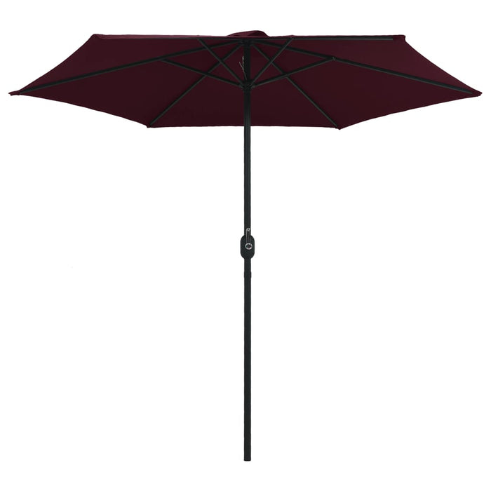 VXL Garden Umbrella with Aluminum Pole Burgundy Red 270X246Cm