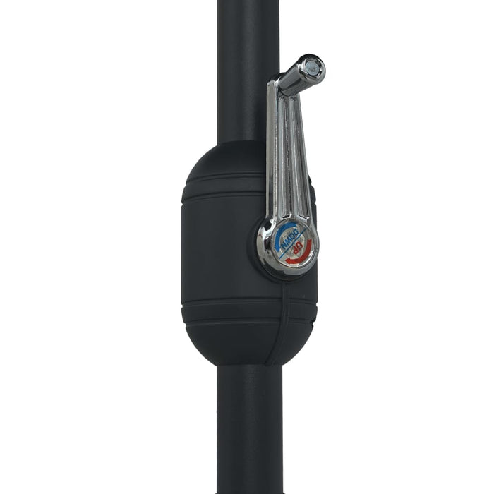 VXL Garden Umbrella with Black Aluminum Pole 270X246 Cm