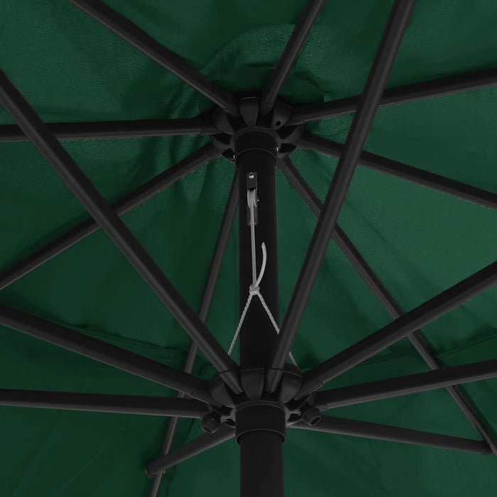 VXL Garden Umbrella with Green Metal Pole 400 Cm