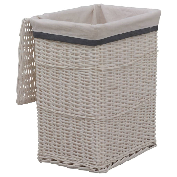 VXL Basket For Dirty Clothes Stackable Sauce Blanco