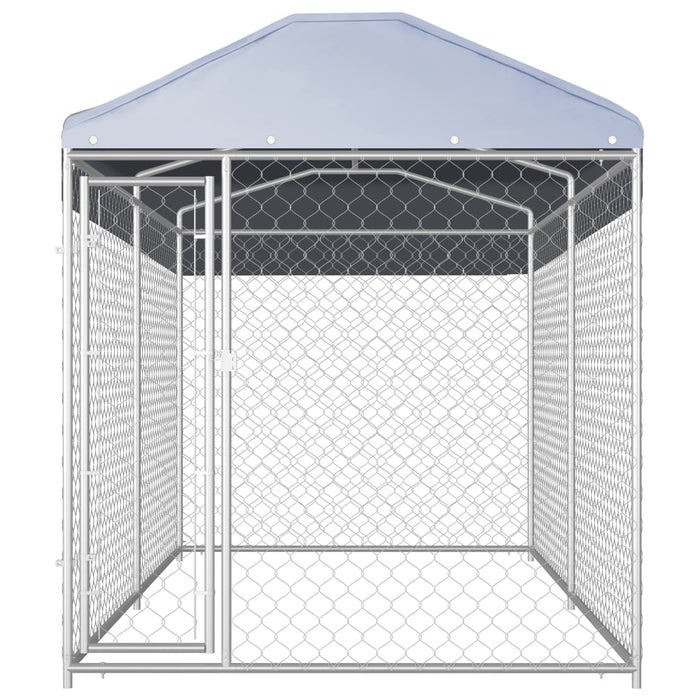 VXL Outdoor kennel with awning 382x192x225 cm