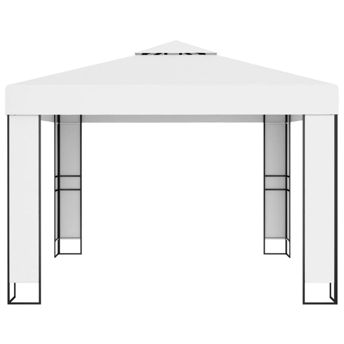 VXL Gazebo With Double Roof White 3X3 M