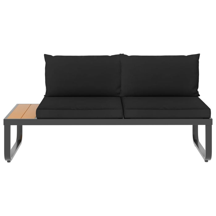 VXL 4 Piece Corner Sofa Set with Aluminum and Wpc Cushions