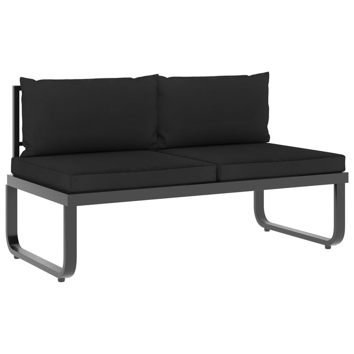 VXL 4 Piece Corner Sofa Set with Aluminum and Wpc Cushions