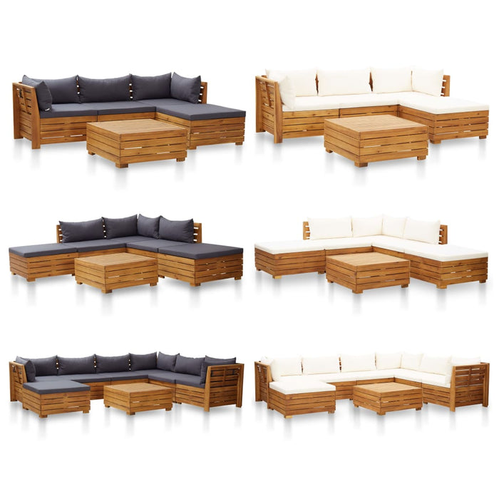 VXL Sectional Table 1 Piece Solid Acacia Wood