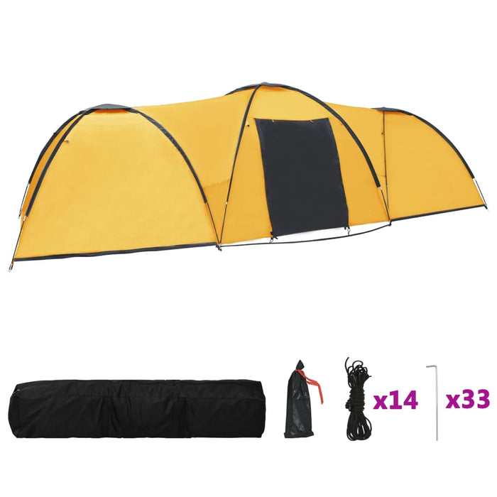 VXL Igloo tent 8 people yellow 650x240x190 cm
