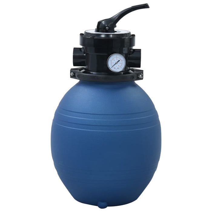 VXL Pool sand filter with 4-position valve blue 300 mm