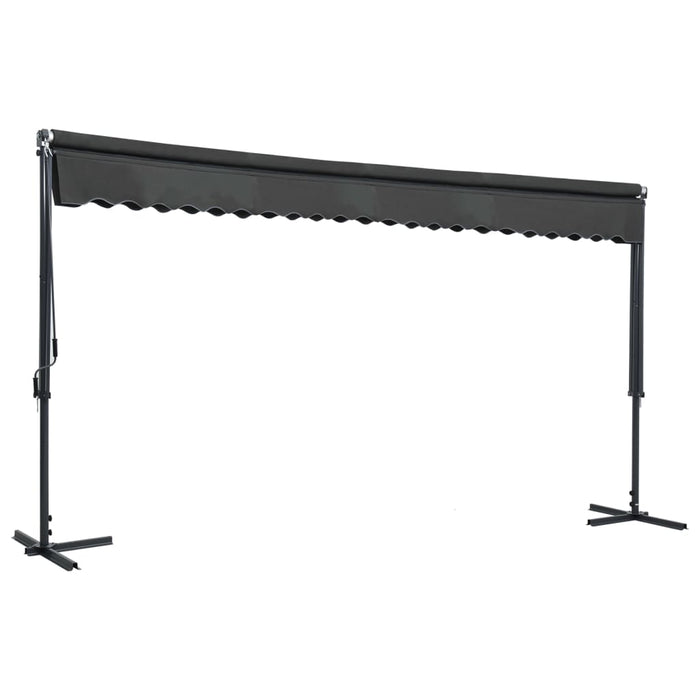 VXL Free Standing Awning Anthracite Gray 500X300 Cm
