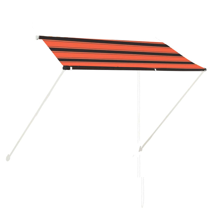 VXL Retractable Awning Orange and Brown 250X150 Cm