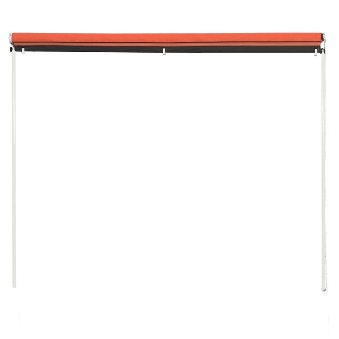 VXL Retractable Awning Orange and Brown 250X150 Cm