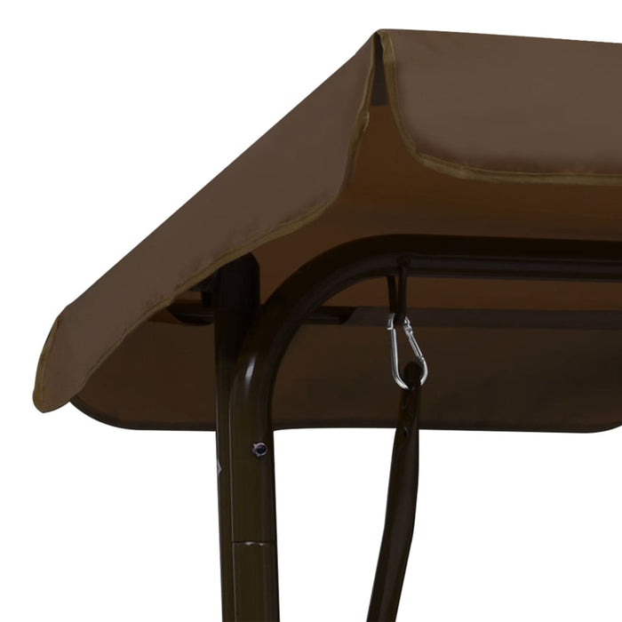 VXL Rocking Bench for Children Brown Fabric 115X75X110 Cm