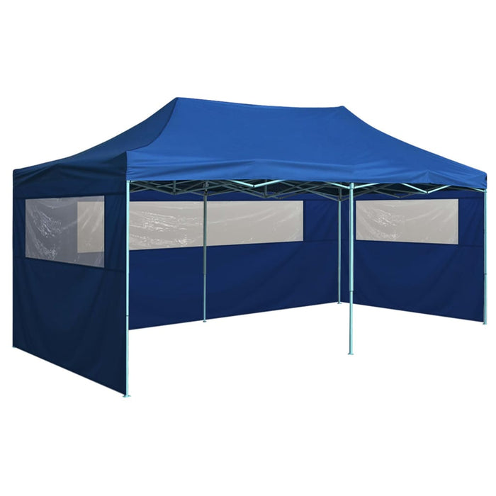 VXL Professional Folding Tent With 4 Blue Steel Walls 3X6 M