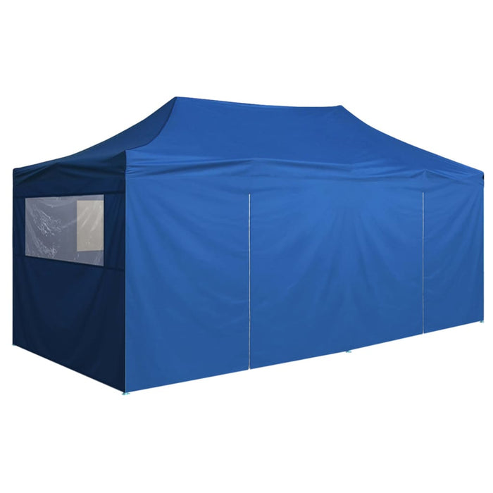 VXL Professional Folding Tent With 4 Blue Steel Walls 3X6 M