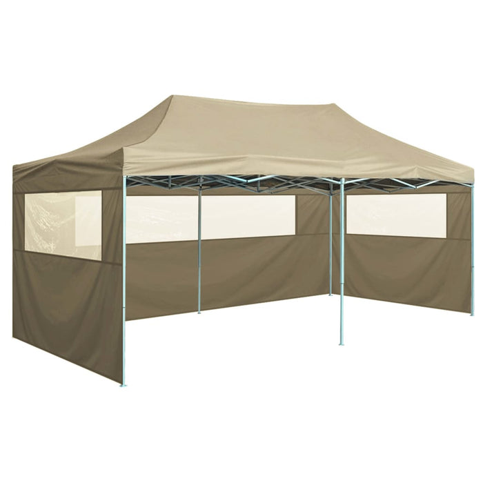 VXL Professional Folding Tent With 4 Steel Walls Cream Color 3X6M