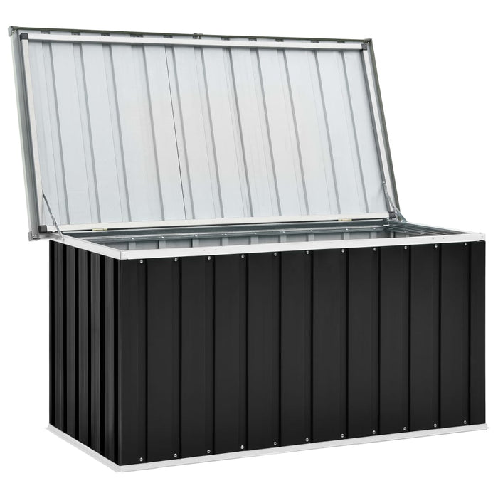 VXL Garden Storage Box Anthracite Gray 129X67X65 Cm
