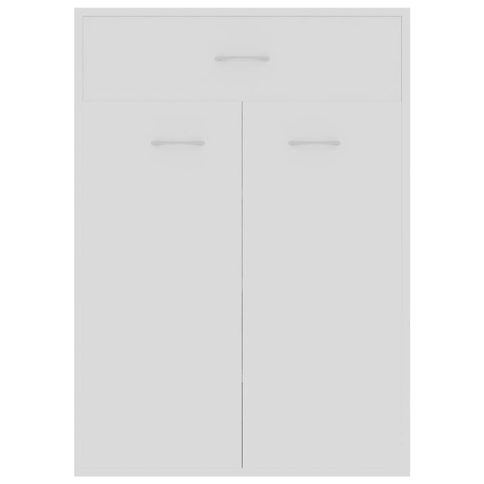 VXL White chipboard shoe rack 60x35x84 cm