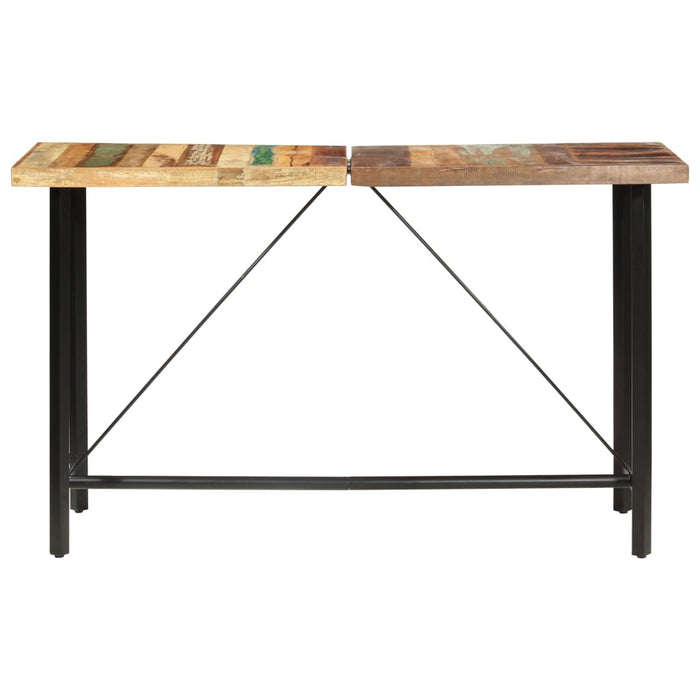 VXL Recycled Solid Wood Kitchen High Table 180X70X107 Cm