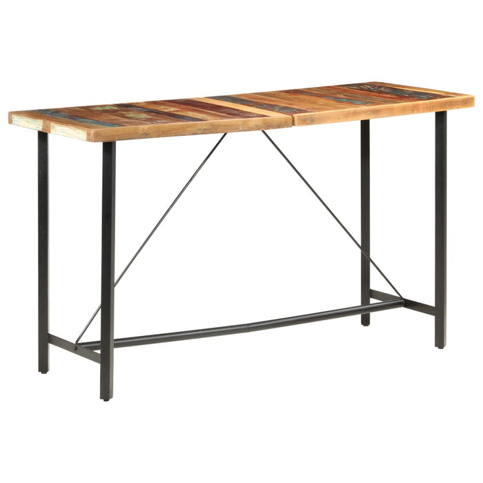 VXL Recycled Solid Wood Kitchen High Table 180X70X107 Cm