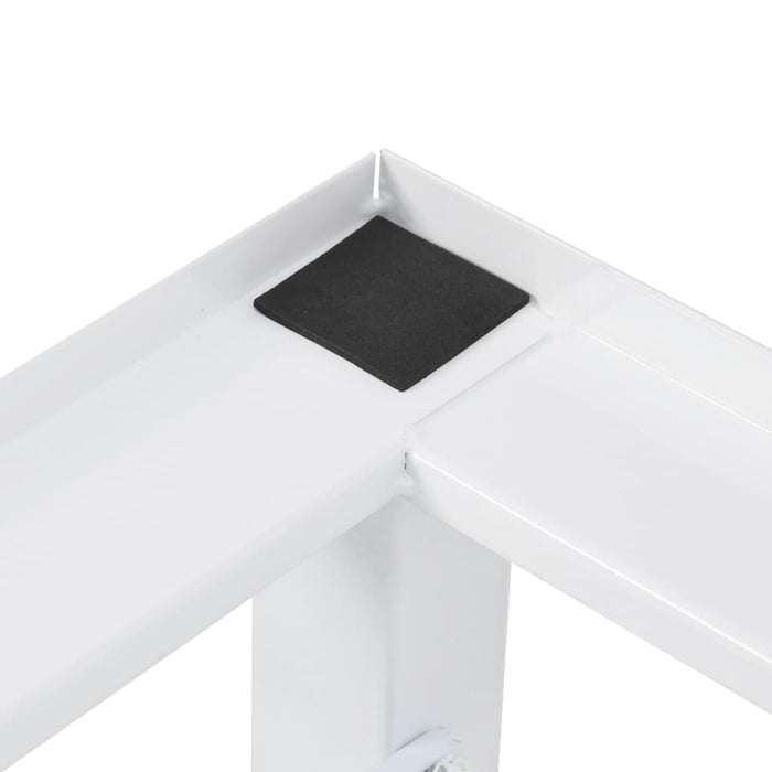 VXL Pedestal Doble Lavadora Secadora Con Estantes Extraíbles Blanco
