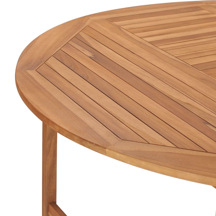 VXL Solid Teak Wood Garden Table 150X76 Cm